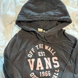VANS gray and pink fall hoodie